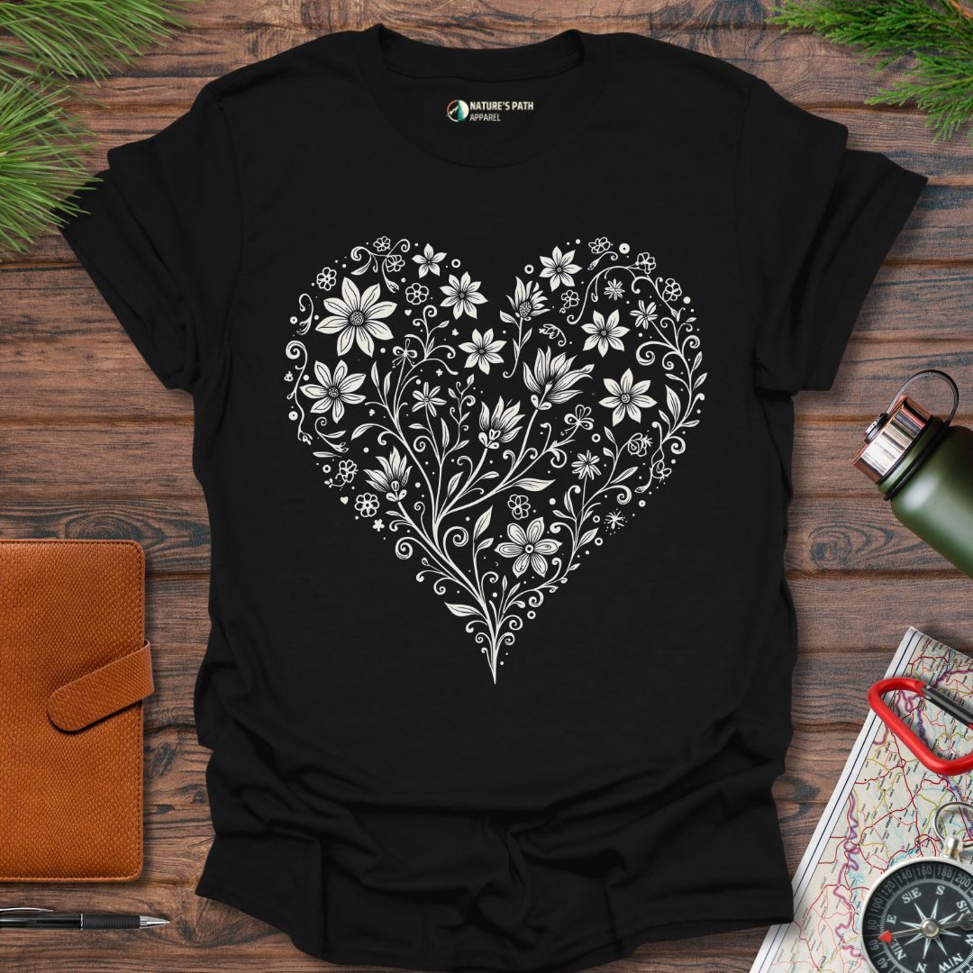 Floral Heartbeat T-Shirt