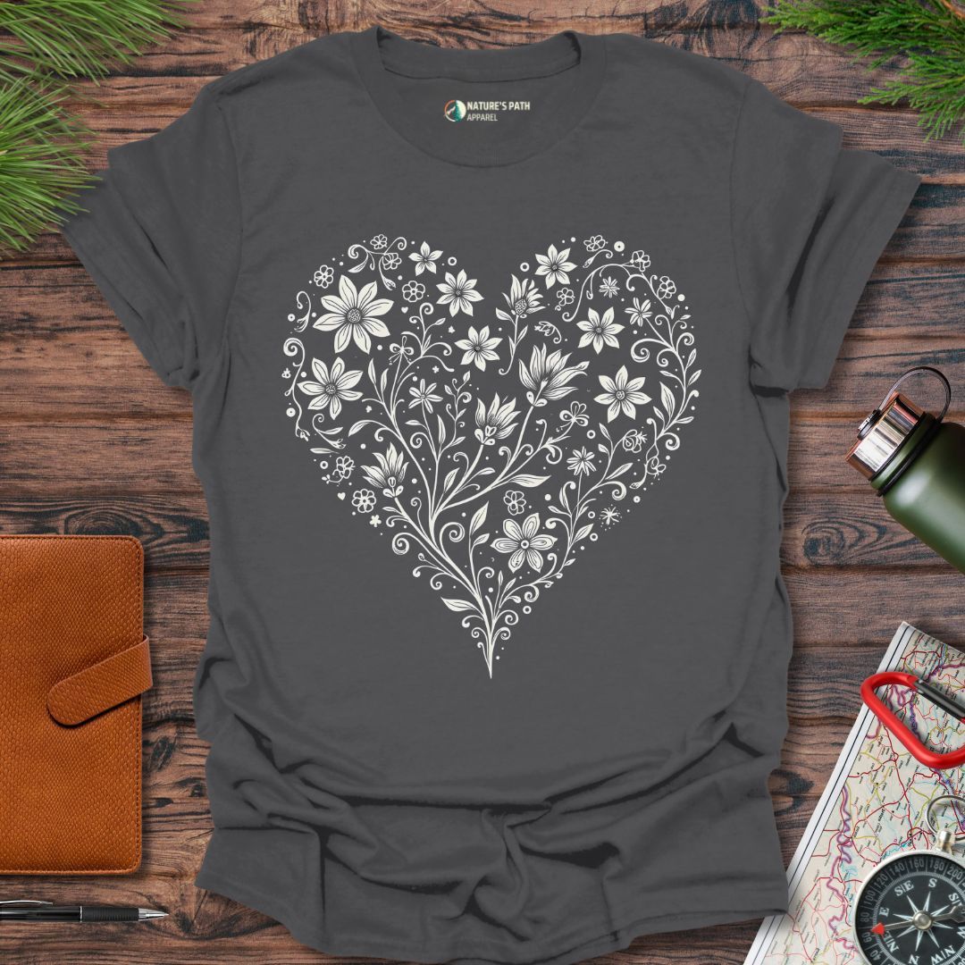 Floral Heartbeat T-Shirt