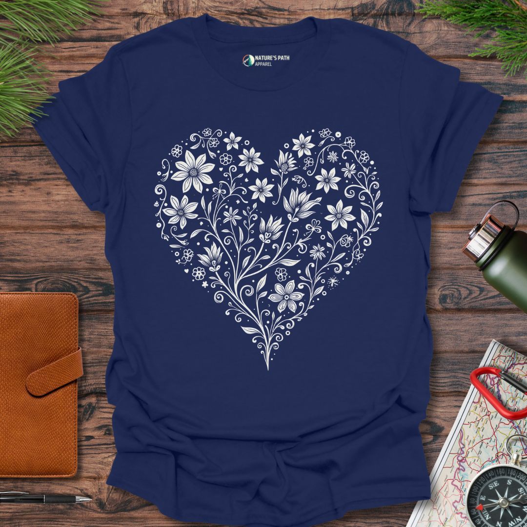 Floral Heartbeat T-Shirt