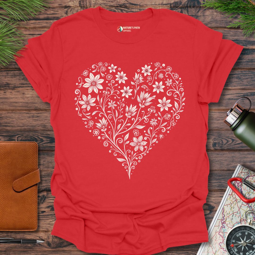 Floral Heartbeat T-Shirt