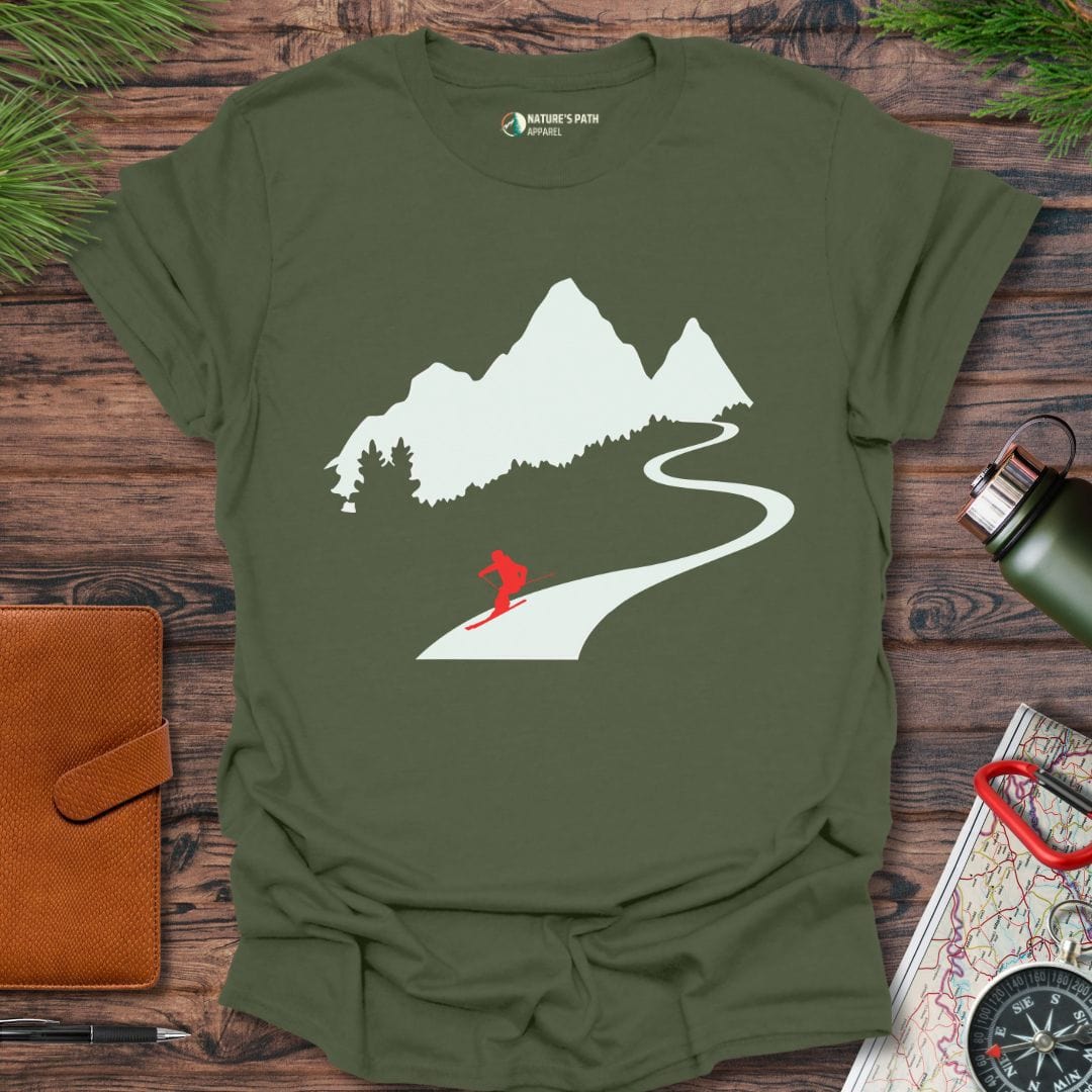 military green / S Alpine Thrill T-Shirt Natures-Path-Apparel