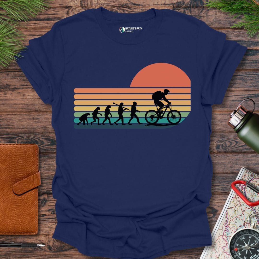 Navy / S Biking Evolution T-Shirt Natures-Path-Apparel