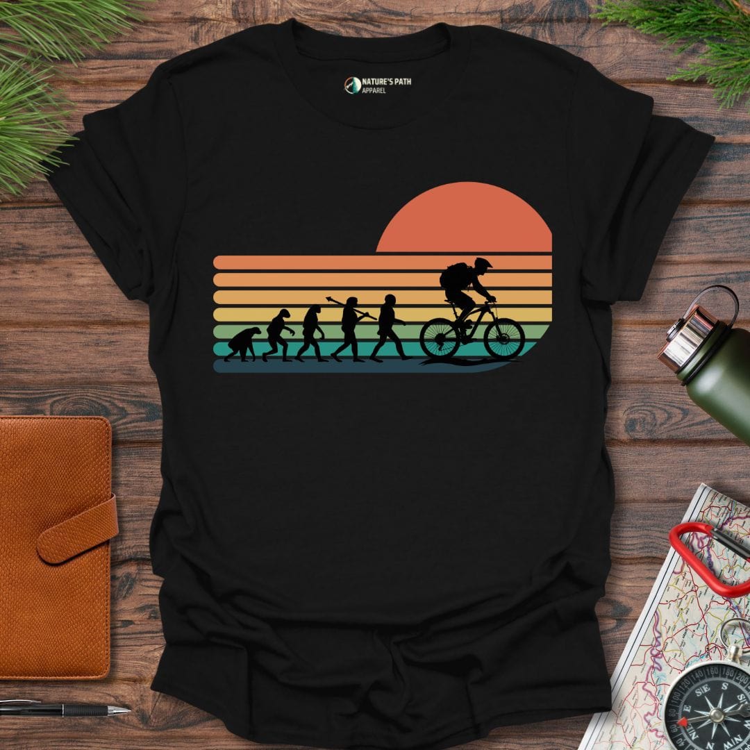 Black / S Biking Evolution T-Shirt Natures-Path-Apparel