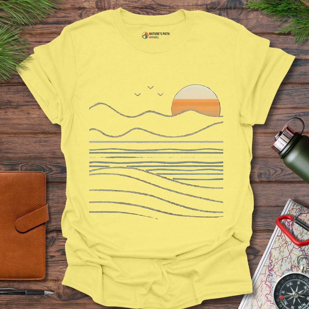 cornsilk / S Calm waters T-Shirt Natures-Path-Apparel