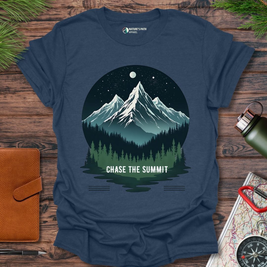 heather navy / S Chase The Summit T-Shirt Natures-Path-Apparel