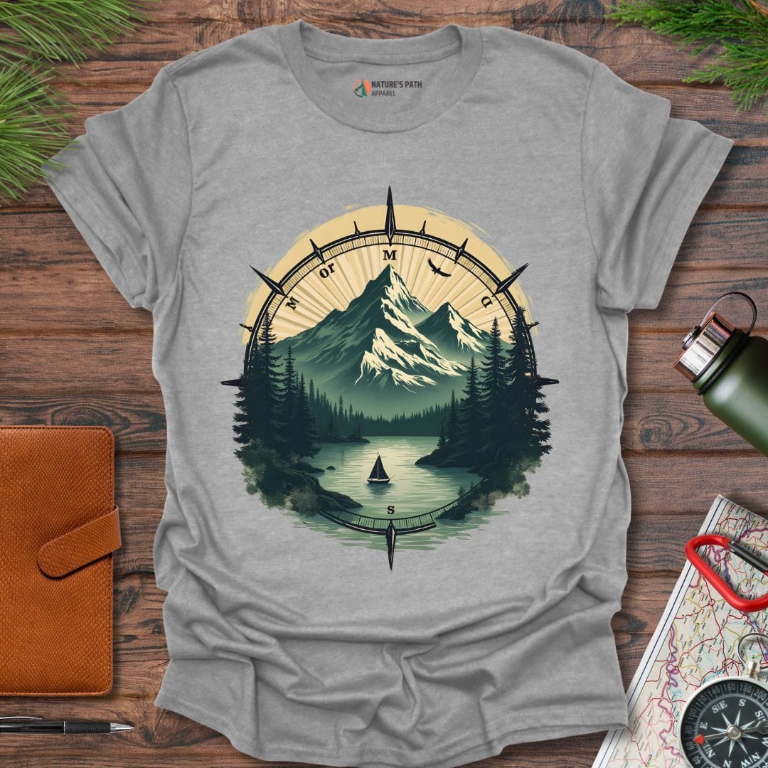 sport grey / S Compass Of Adventure T-Shirt Natures-Path-Apparel