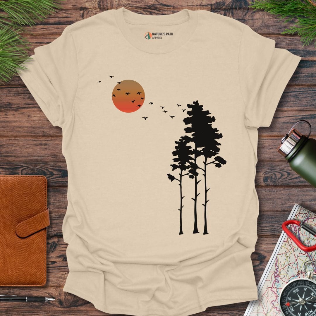 sand / S Echoes of Solitude T-Shirt Natures-Path-Apparel