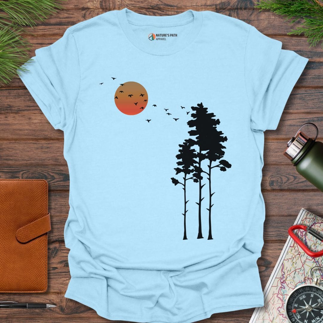 light blue / S Echoes of Solitude T-Shirt Natures-Path-Apparel