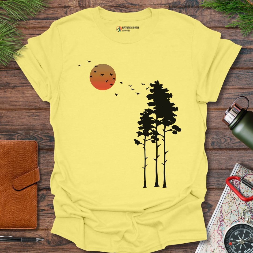 cornsilk / S Echoes of Solitude T-Shirt Natures-Path-Apparel