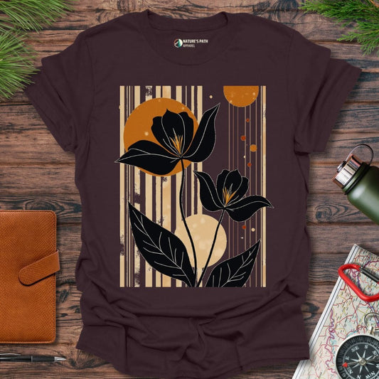 dark chocolate / S Ethereal Bloom T-Shirt Natures-Path-Apparel