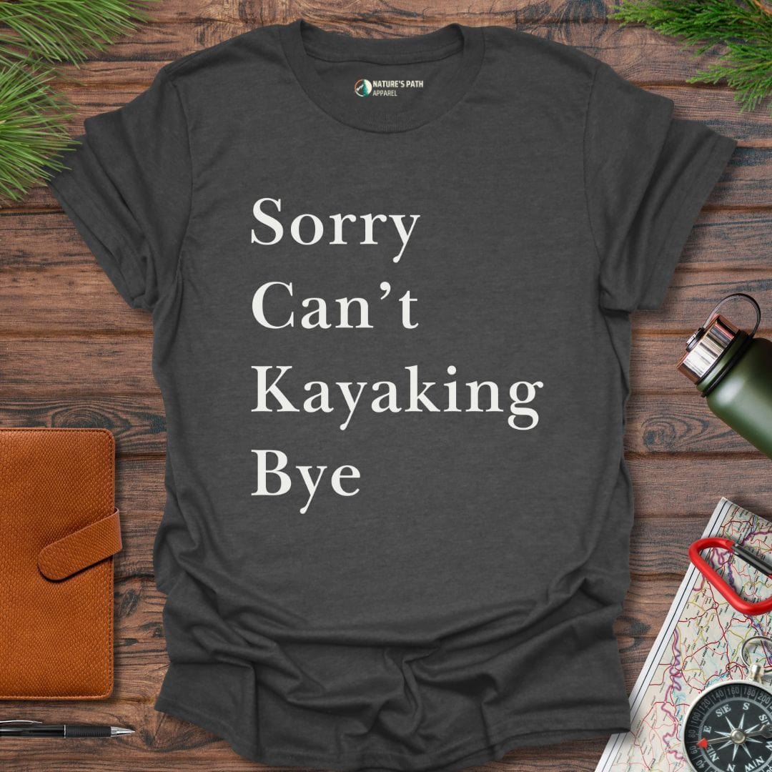 dark heather / S Funny Kayaking T-Shirt Natures-Path-Apparel