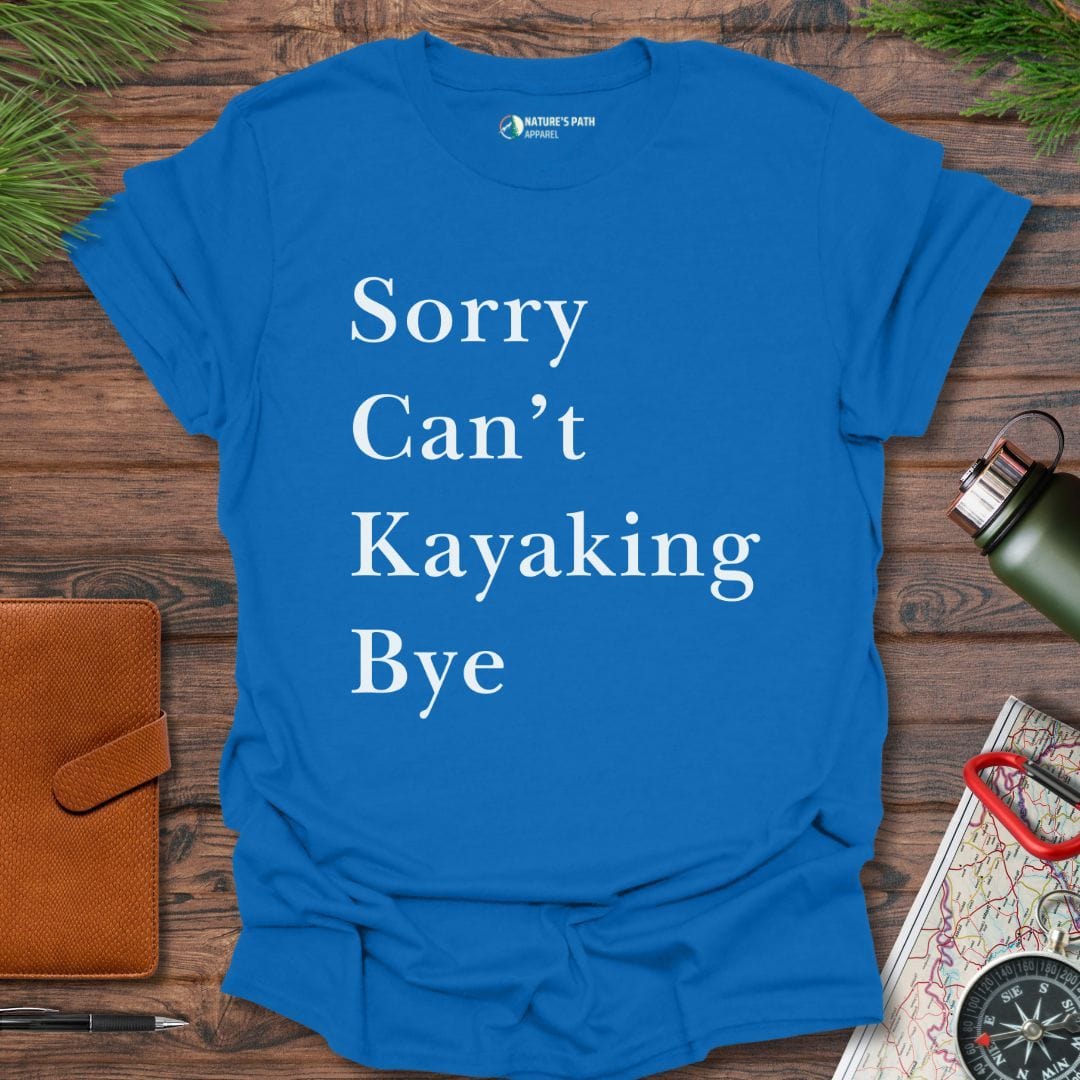 royal / S Funny Kayaking T-Shirt Natures-Path-Apparel