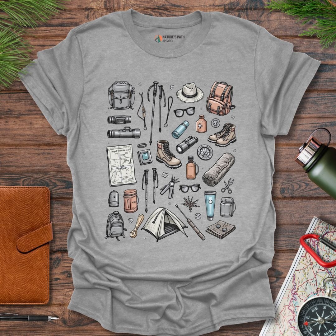 sport grey / S Hiking Essentials T-Shirt Natures-Path-Apparel