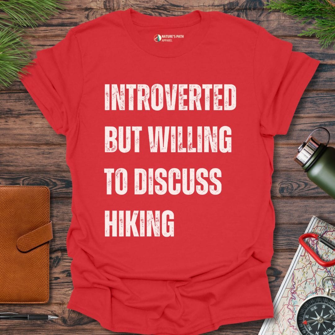 Red / S Hiking Humor T-Shirt Natures-Path-Apparel