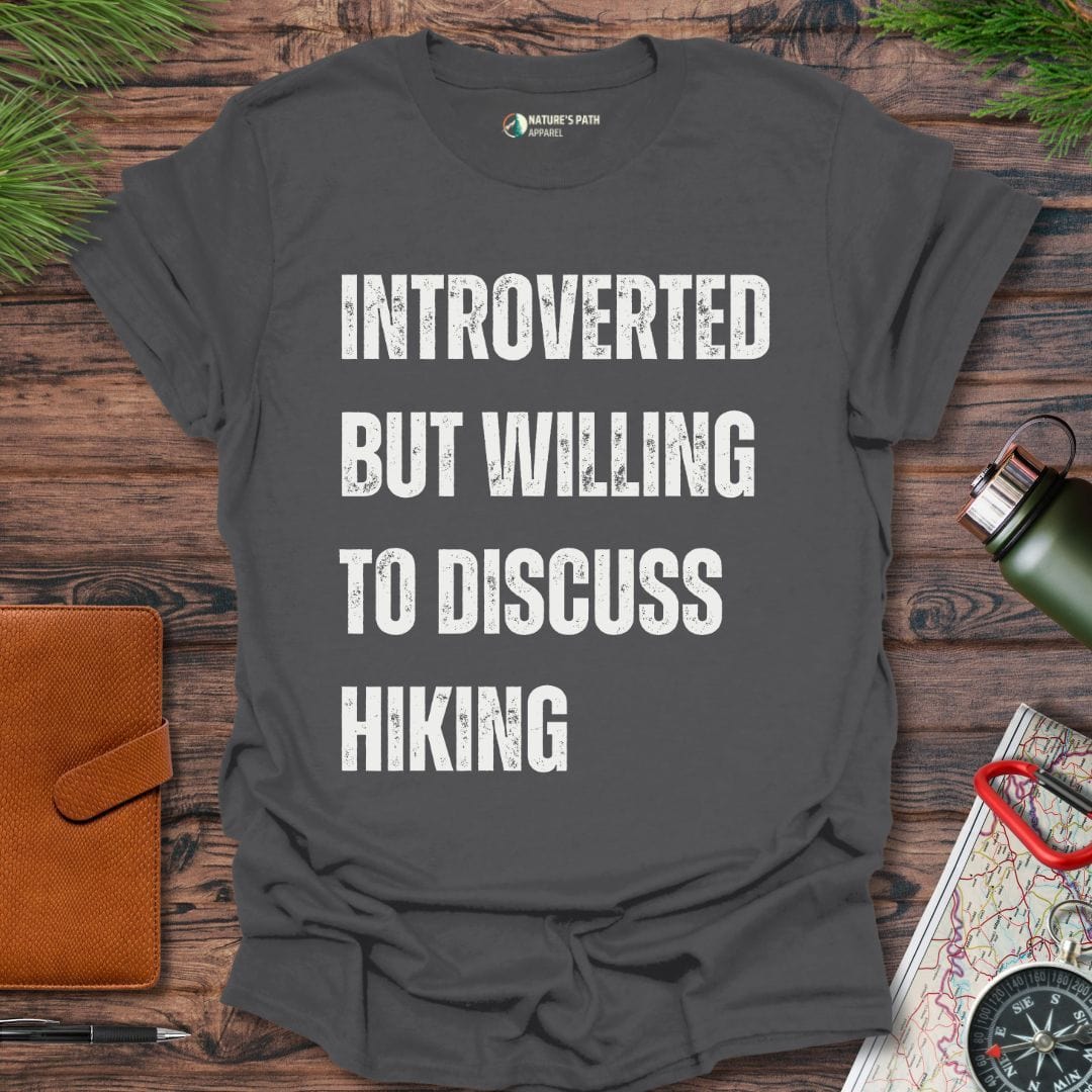 charcoal / S Hiking Humor T-Shirt Natures-Path-Apparel