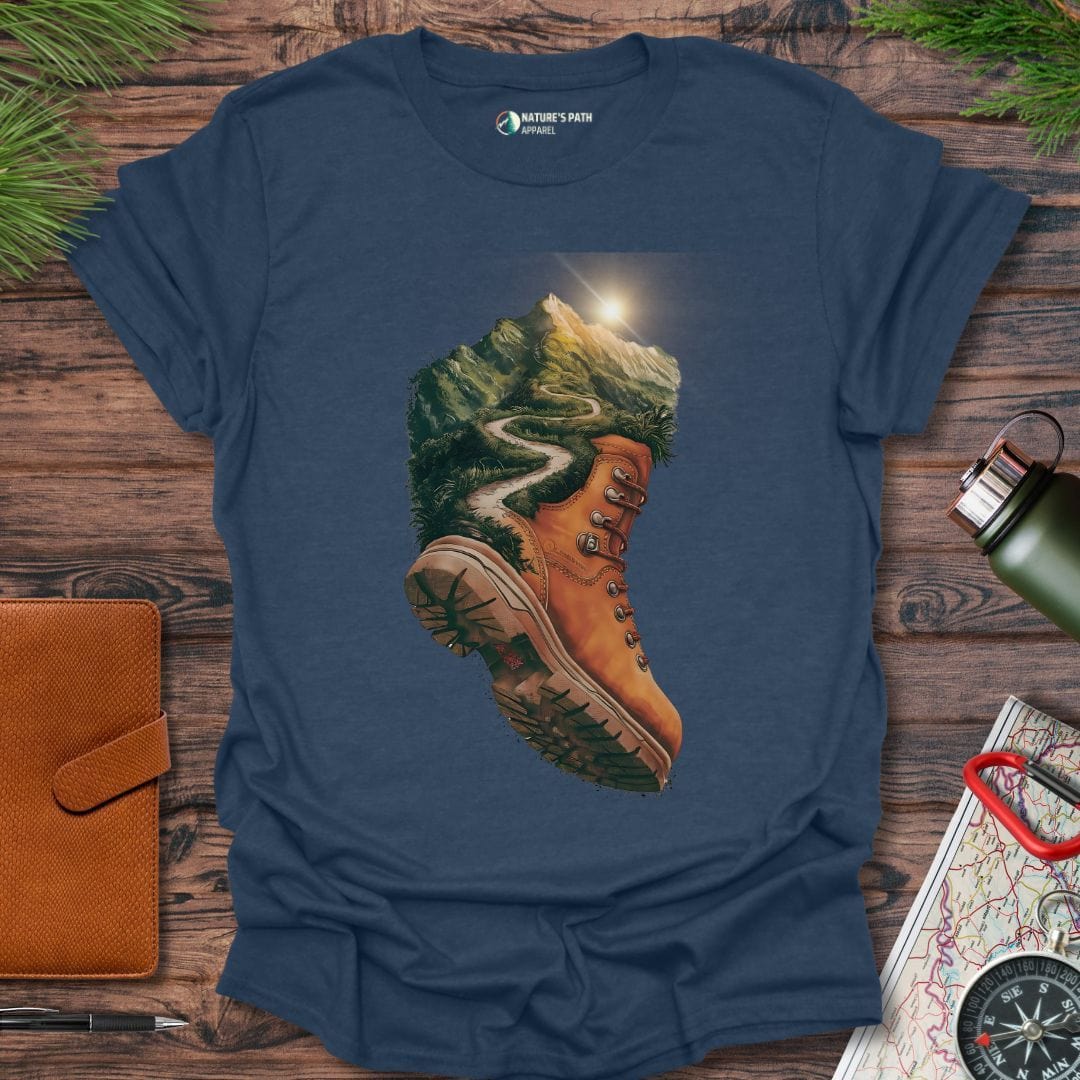 heather navy / S Hiking To Sunshine T-Shirt Natures-Path-Apparel