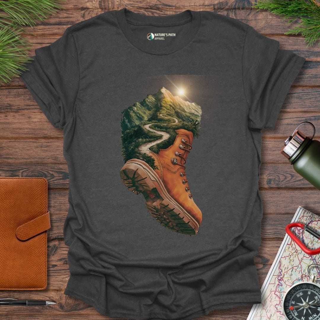 dark heather / S Hiking To Sunshine T-Shirt Natures-Path-Apparel