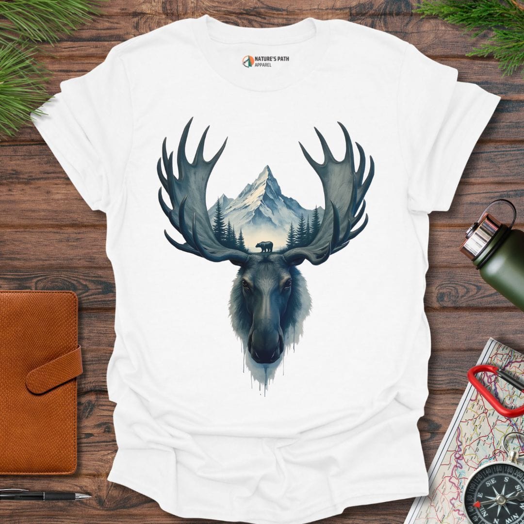 White / S Majestic Mooseview T-Shirt Natures-Path-Apparel