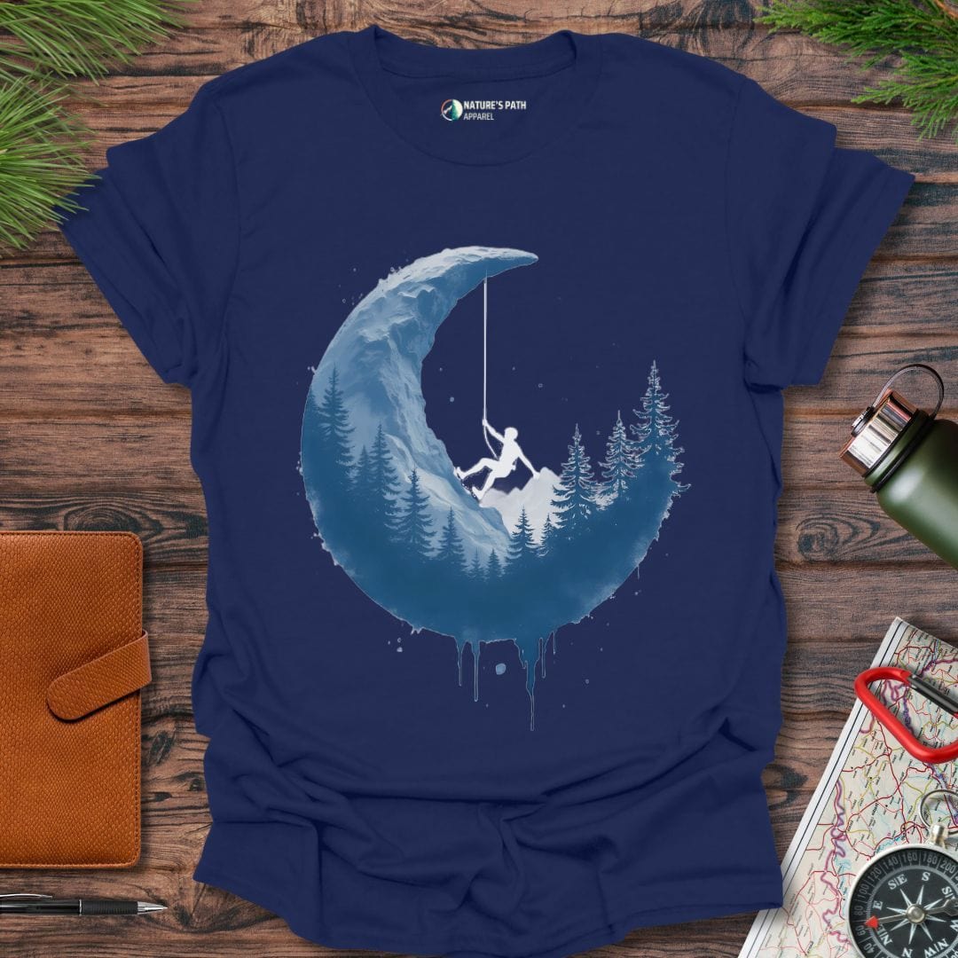 Navy / S Moon Climbing T-Shirt Natures-Path-Apparel