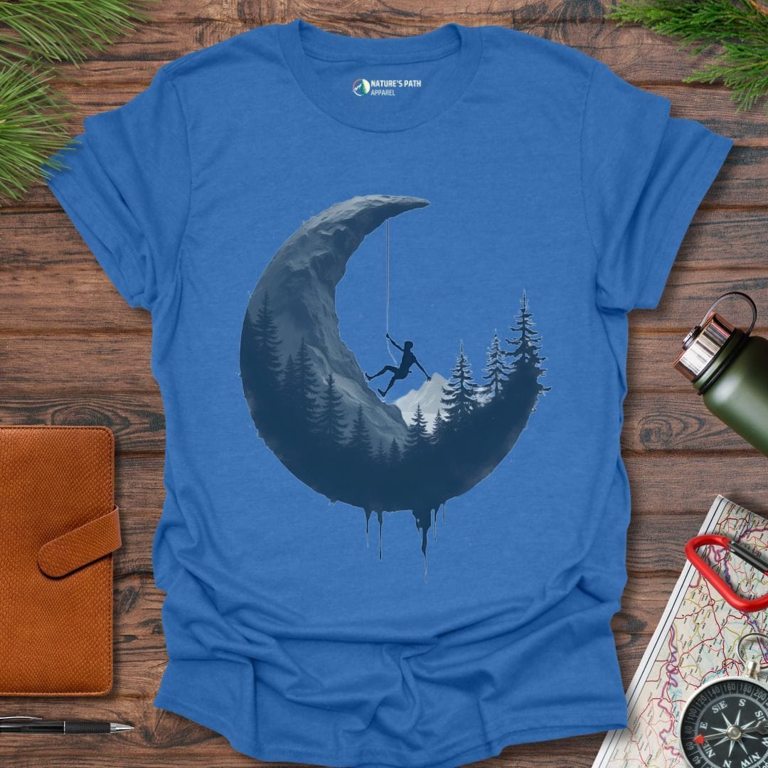 heather royal / S Moon Climbing T-Shirt Natures-Path-Apparel