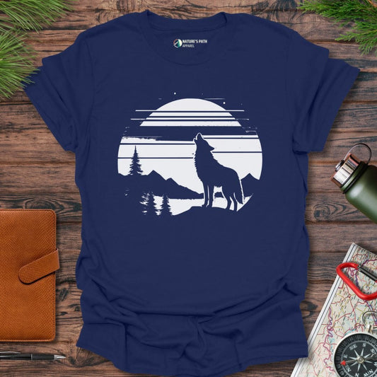 Navy / S Moonlit Howl T-Shirt Natures-Path-Apparel