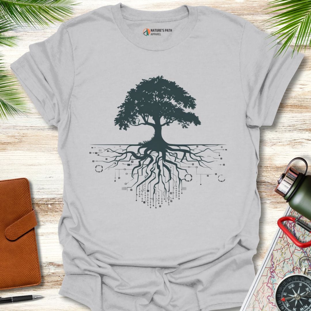 ice grey / S Roots Of Innovation T-Shirt Natures-Path-Apparel