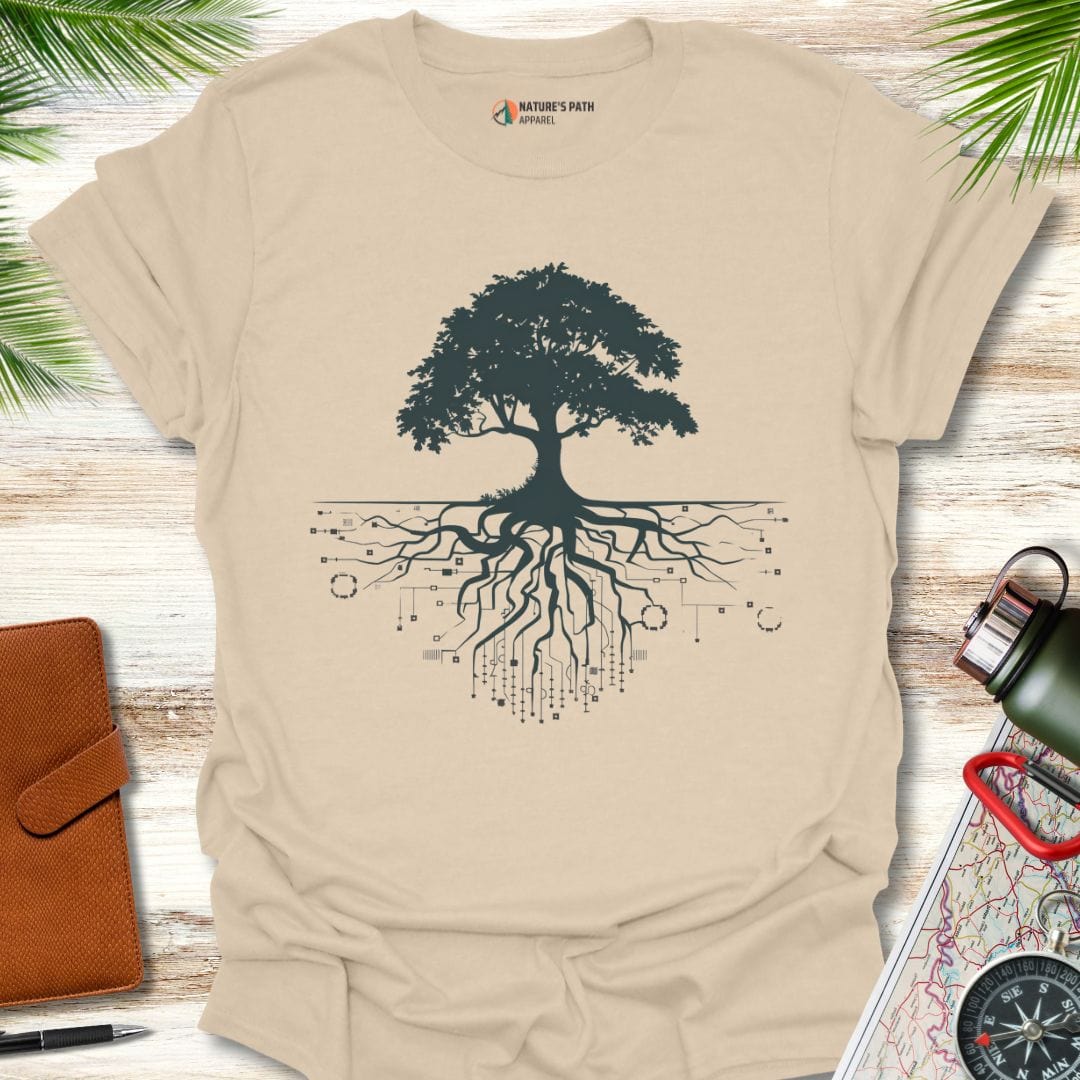 sand / S Roots Of Innovation T-Shirt Natures-Path-Apparel