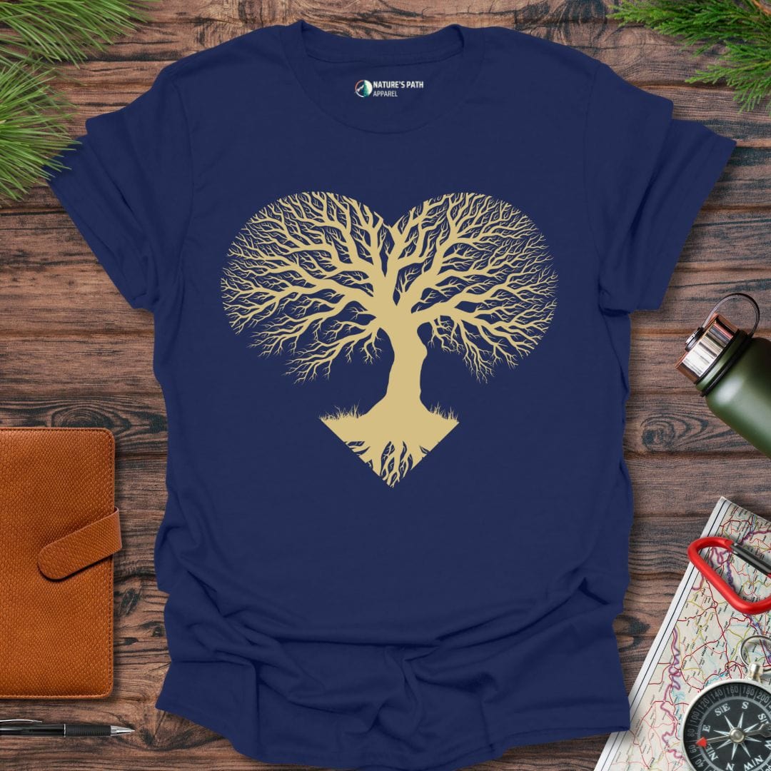 Navy / S Roots of love T-Shirt Natures-Path-Apparel