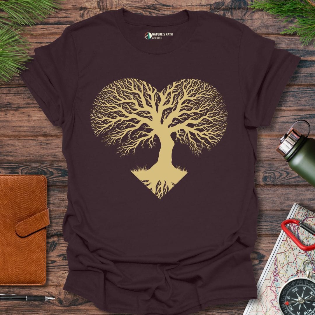 dark chocolate / S Roots of love T-Shirt Natures-Path-Apparel