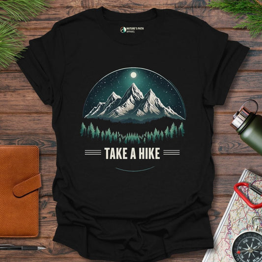 Black / S Take A Hike T-Shirt Natures-Path-Apparel