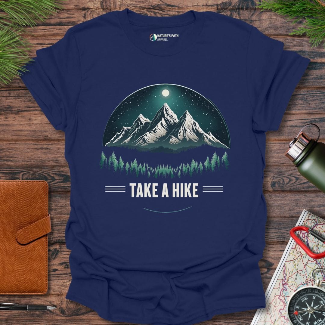 Navy / S Take A Hike T-Shirt Natures-Path-Apparel