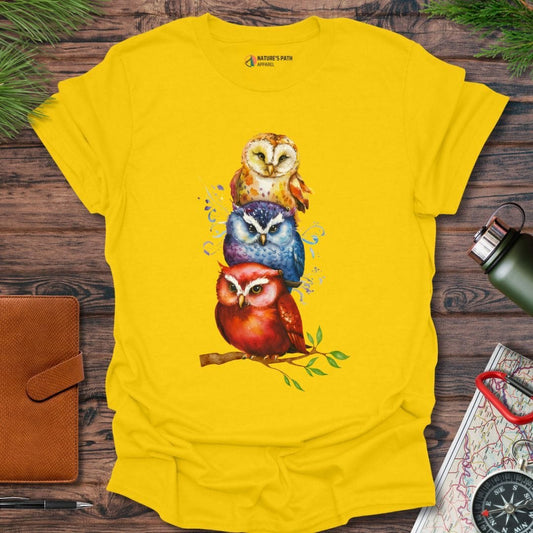 daisy / S Three Owls T-Shirt Natures-Path-Apparel