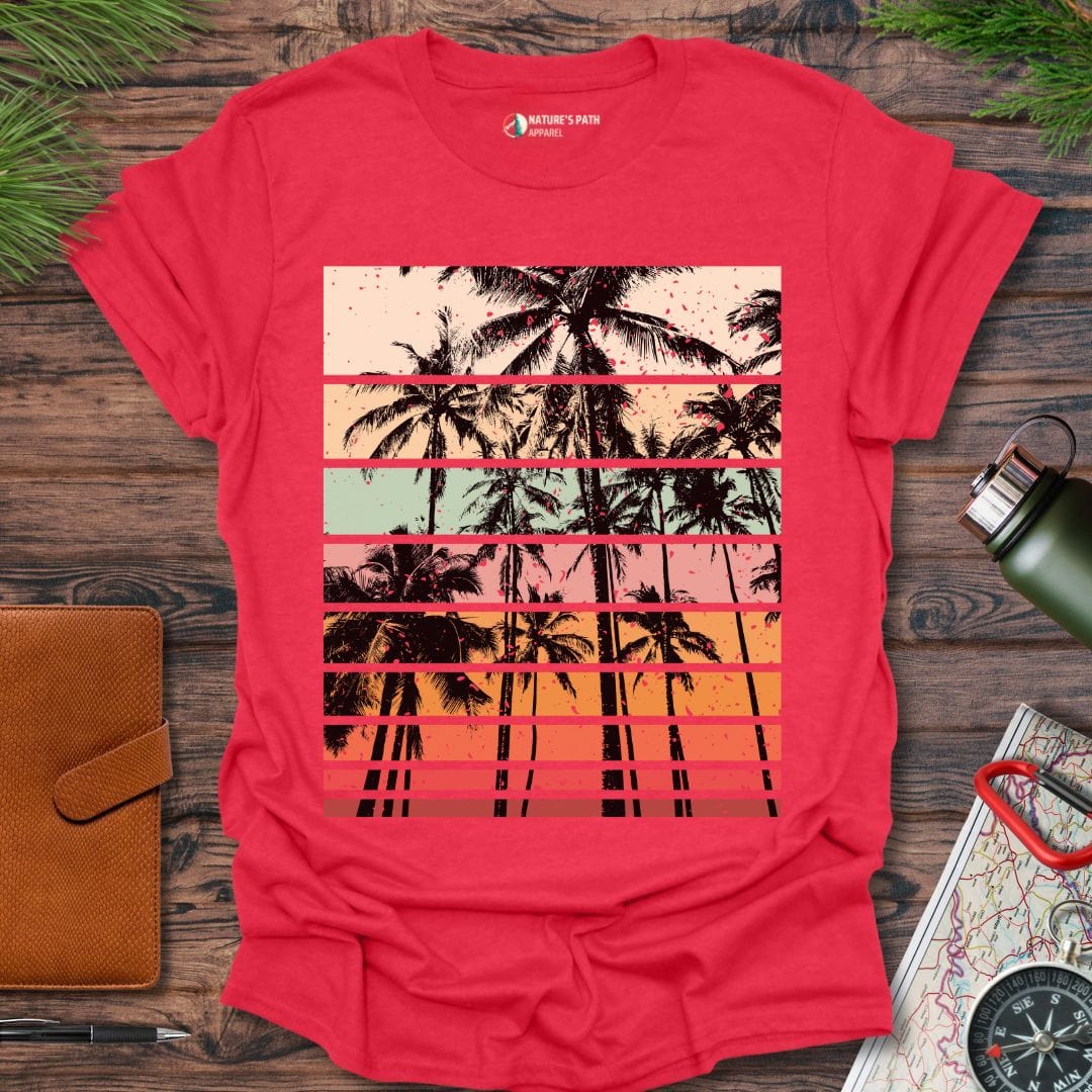 heather red / S Timeless Tropics T-Shirt Natures-Path-Apparel