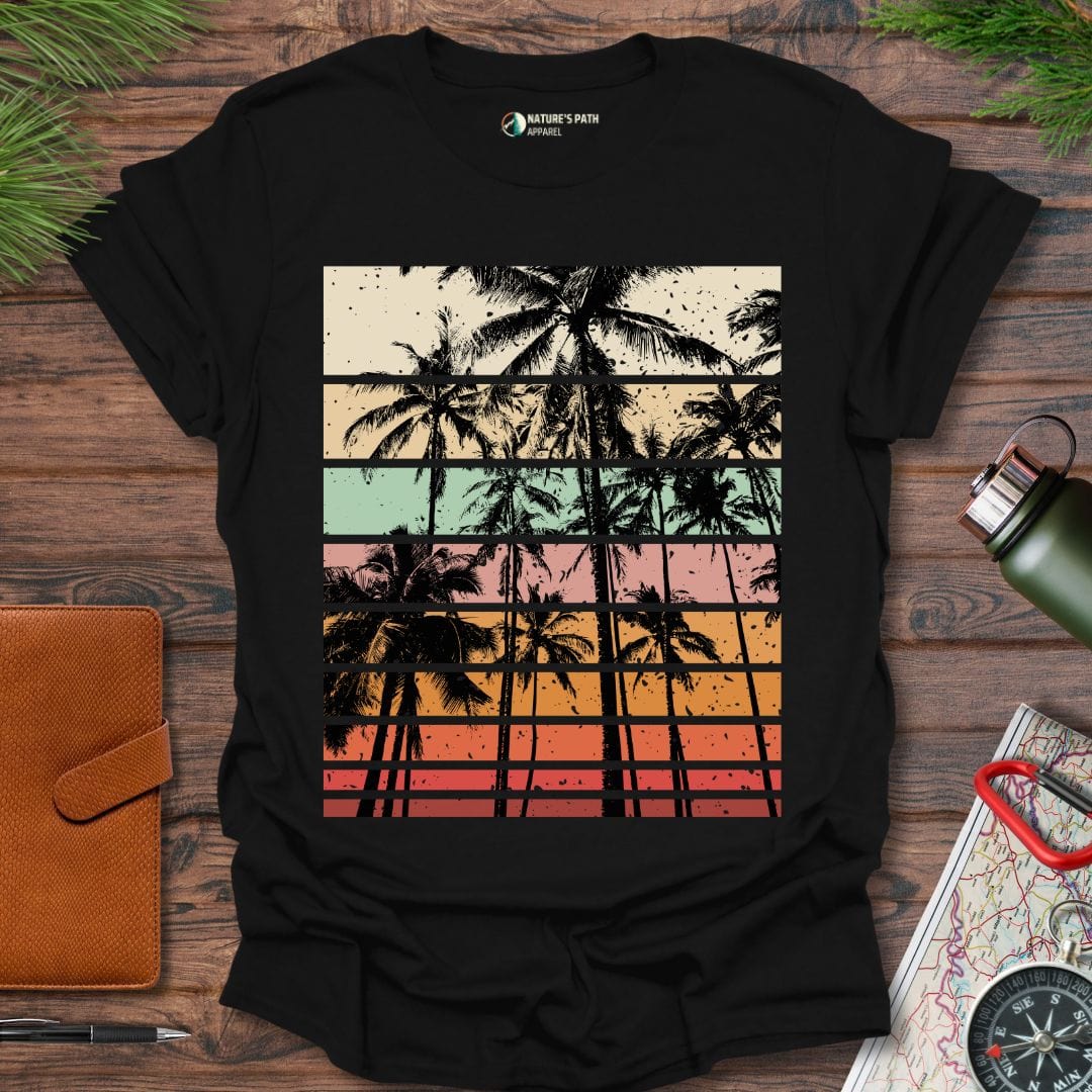 Black / S Timeless Tropics T-Shirt Natures-Path-Apparel