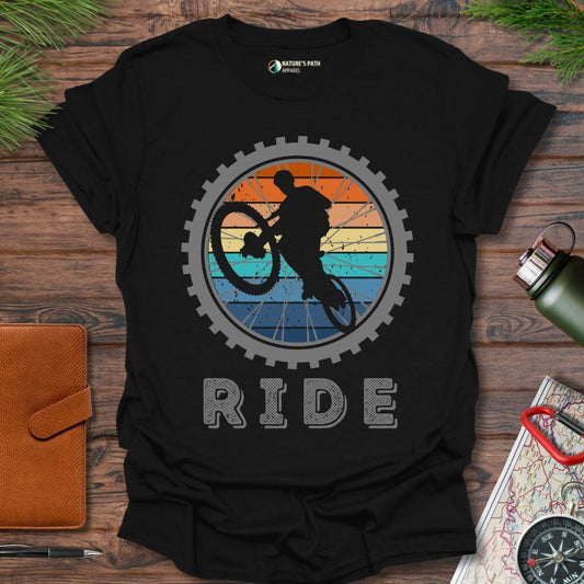 Black / S Two-Wheeled Thrill T-Shirt Natures-Path-Apparel